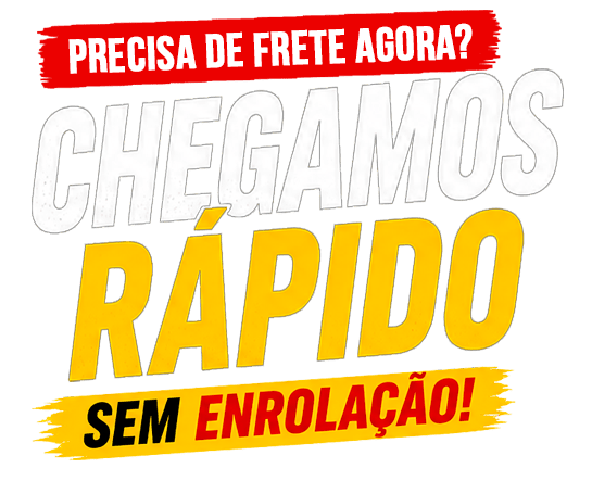 Precisa de frete agora? Chegamos rápido